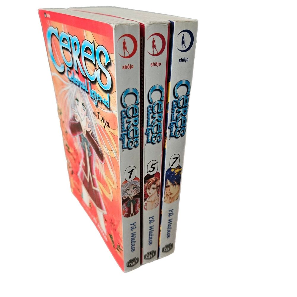Shojo Shonen Jump Ceres Celestial Legend Vol. 1,5,7  Lot Of 3 Manga Paperbacks
